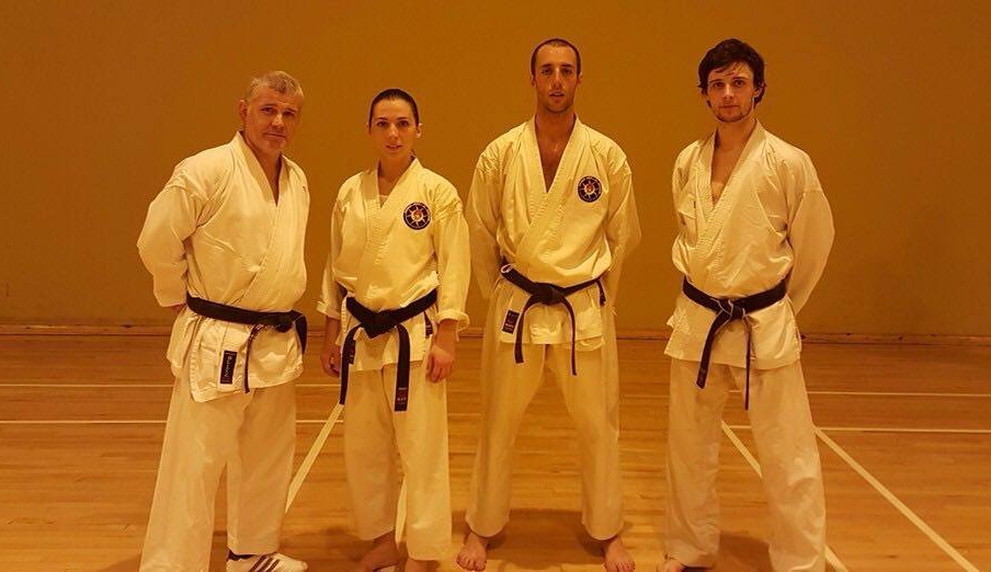 SKA Senpai Paul and Leanne– with Sensei Martin Tucker and S. Ryan Tucker KUGB Instructors at the Leeds Shotokan Karate Club