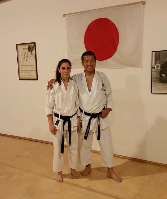 SKA Christina - with Sensei Takeshi Naito, JKA Italy Chief Instructor